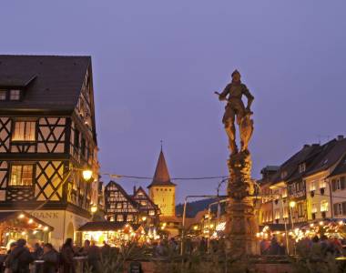 Die Altstadt Gengenbach bei Nacht